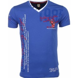 Textiel Heren T-shirts korte mouwen David Copper Korte Mouwen Borduur Polo Club Blauw