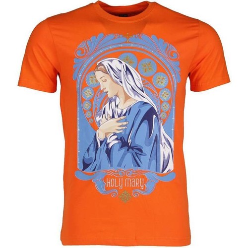 Textiel Heren T-shirts korte mouwen Local Fanatic Holy Mary Oranje Oranje
