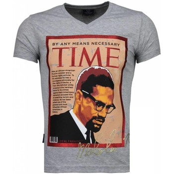 Textiel Heren T-shirts korte mouwen Local Fanatic Malcolm X Grijs
