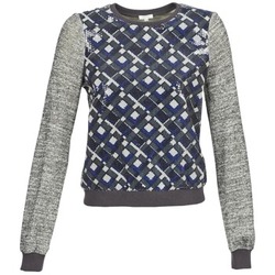 Textiel Dames Sweaters / Sweatshirts Manoush MOSAIQUE Grijs / Zwart / Blauw