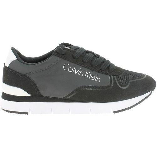 Schoenen Dames Sneakers Calvin Klein Jeans TORI REFLEX Zwart
