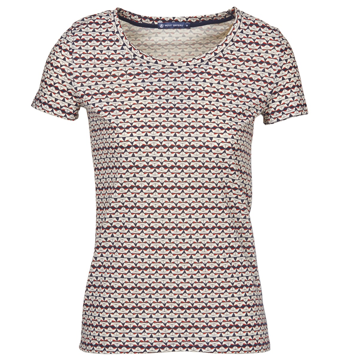 Textiel Dames T-shirts korte mouwen Petit Bateau 10620 Multicolour