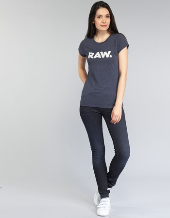 Textiel Dames Skinny Jeans G-Star Raw 3301 HIGH SKINNY Blauw