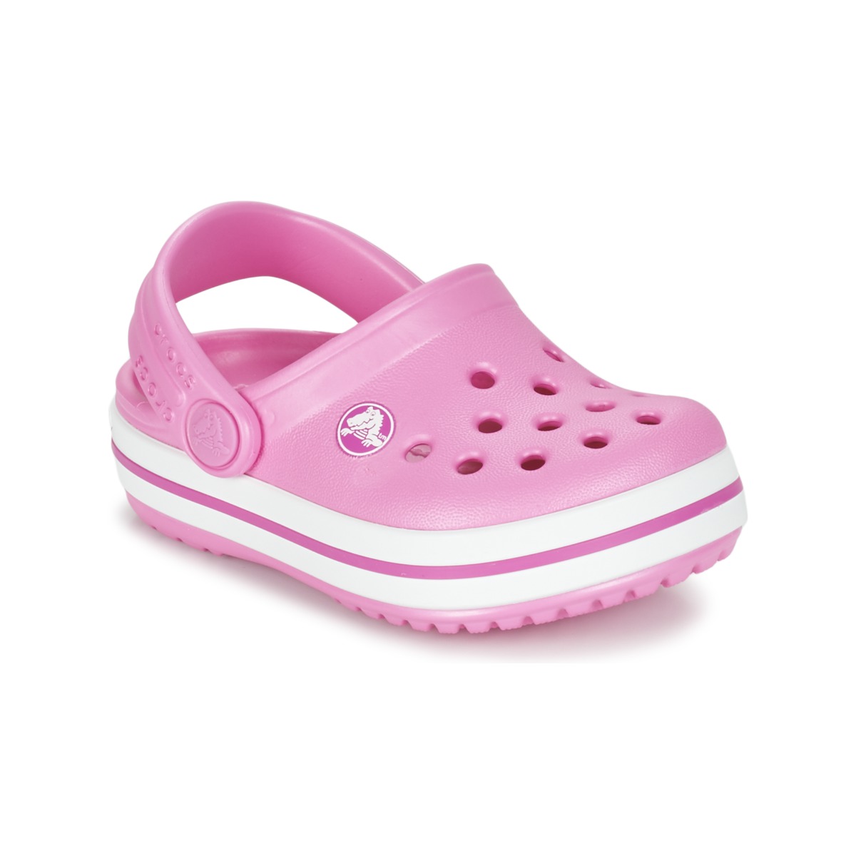 Crocs Crocband Sandalen - Maat 33/34 - Meisjes - roze/wit
