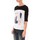 Textiel Dames T-shirts korte mouwen Coquelicot Tee shirt  Noir & Blanc 16409 Zwart