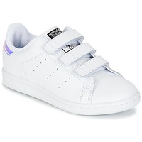 Schoenen Meisjes Lage sneakers adidas Originals STAN SMITH CF C Wit
