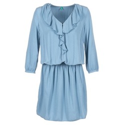 Textiel Dames Korte jurken Benetton AFIDOUL Blauw