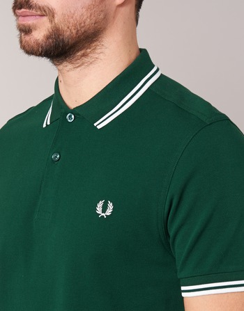 Fred Perry TWIN TIPPED FRED PERRY SHIRT Groen