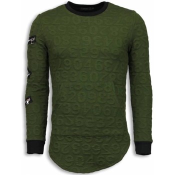 Textiel Heren Sweaters / Sweatshirts Justing D Numbered Pocket Long Fit Groen