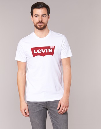 Textiel Heren T-shirts met lange mouwen Levi's GRAPHIC SET-IN Wit