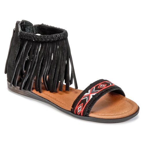 Schoenen Dames Sandalen / Open schoenen Minnetonka MOROCCO Zwart