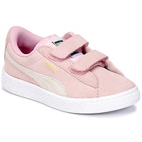 Schoenen Meisjes Lage sneakers Puma SUEDE 2 STRAPS PS Roze