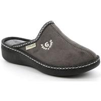 Schoenen Dames Leren slippers Grunland DSG-CI0834 Grijs
