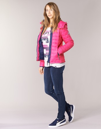 Superdry FUJI BOX QUILTED Roze