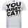 Textiel Heren T-shirts korte mouwen Local Fanatic Pussy Cat Rhinestone Wit
