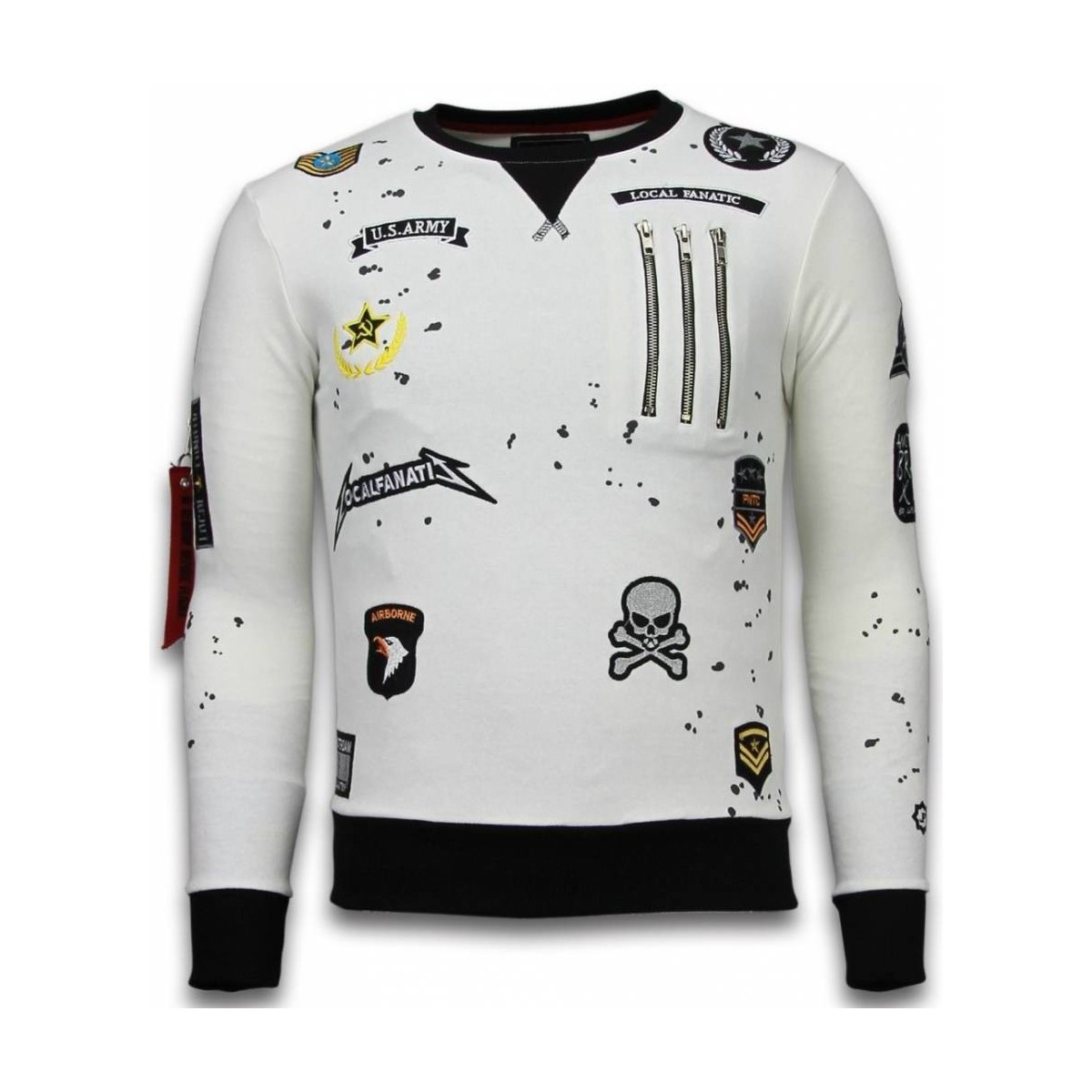 Textiel Heren Sweaters / Sweatshirts Local Fanatic Embroidery Patches Wit