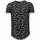 Textiel Heren T-shirts korte mouwen Justing Fashionable Camouflage Long Fi Army Zwart