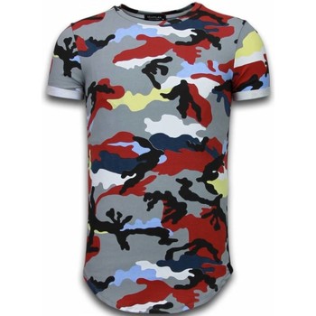Textiel Heren T-shirts korte mouwen Tony Backer Known Camouflage Long Fi Army Rood