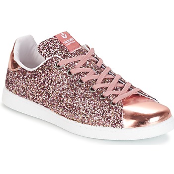 Schoenen Dames Lage sneakers Victoria DEPORTIVO BASKET GLITTER Roze