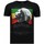 Textiel Heren T-shirts korte mouwen Local Fanatic Soul Rebel Bob Marley Rhinestone Zwart