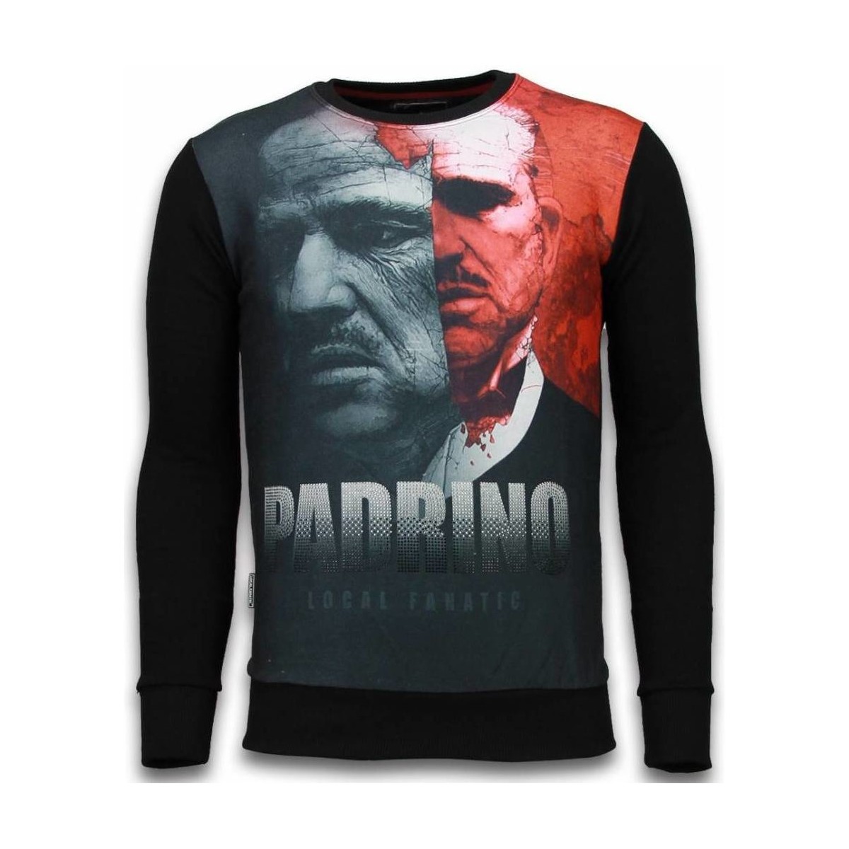 Textiel Heren Sweaters / Sweatshirts Local Fanatic El Padrino Two Faced Digital Zwart
