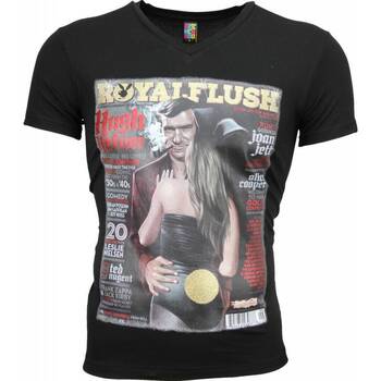 Textiel Heren T-shirts korte mouwen Local Fanatic Royal Flush Glossy Print Zwart