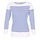 Textiel Dames T-shirts met lange mouwen Armor Lux ROADY Wit / Blauw