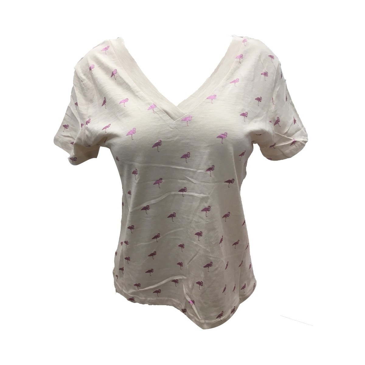 Textiel Dames T-shirts korte mouwen Dress Code Tee Shirt Zinka Beige signe Rose KT107 Beige