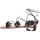 Schoenen Dames Sandalen / Open schoenen Nice Shoes Sandale  Noir attache corde SP7085-NR Zwart