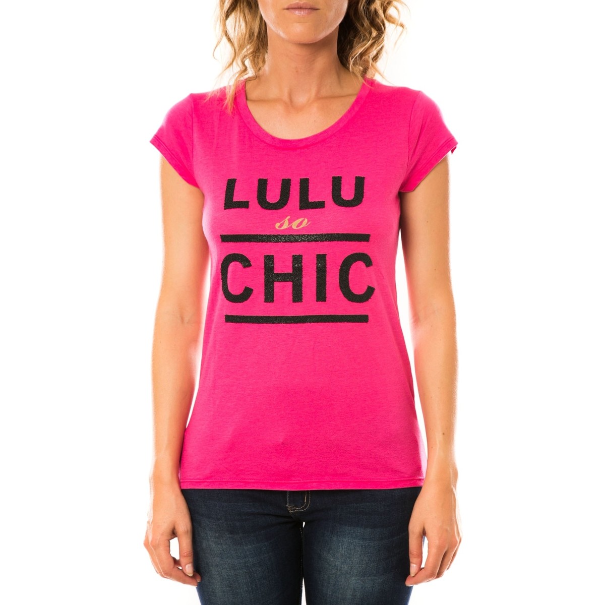 Textiel Dames T-shirts korte mouwen LuluCastagnette T-shirt Chicos Rose Roze