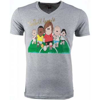 Textiel Heren T-shirts korte mouwen Local Fanatic Football Legends Print Grijs