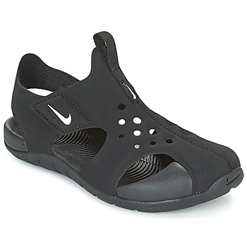Schoenen Kinderen slippers Nike SUNRAY PROTECT 2 CADET Zwart / Wit