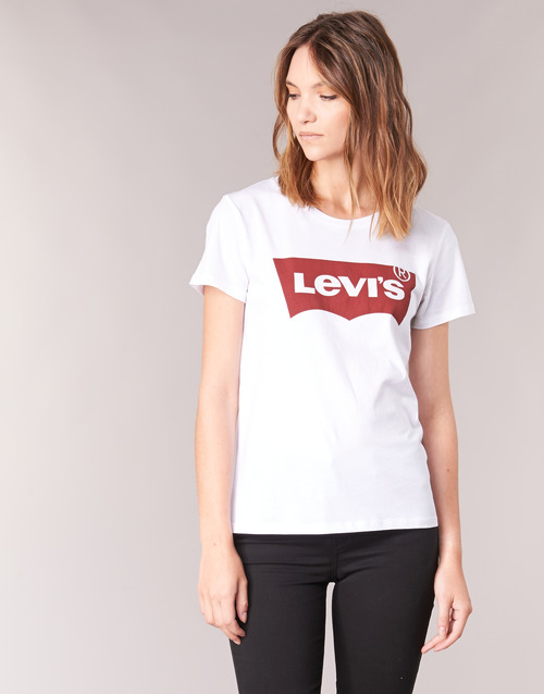 Levi's PERFECT TEE - Gratis levering Spartoo.nl ! - Textiel shirts met lange mouwen Dames € 34,99