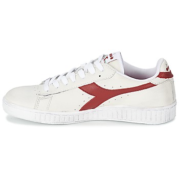 Diadora GAME L LOW WAXED Wit / Rood