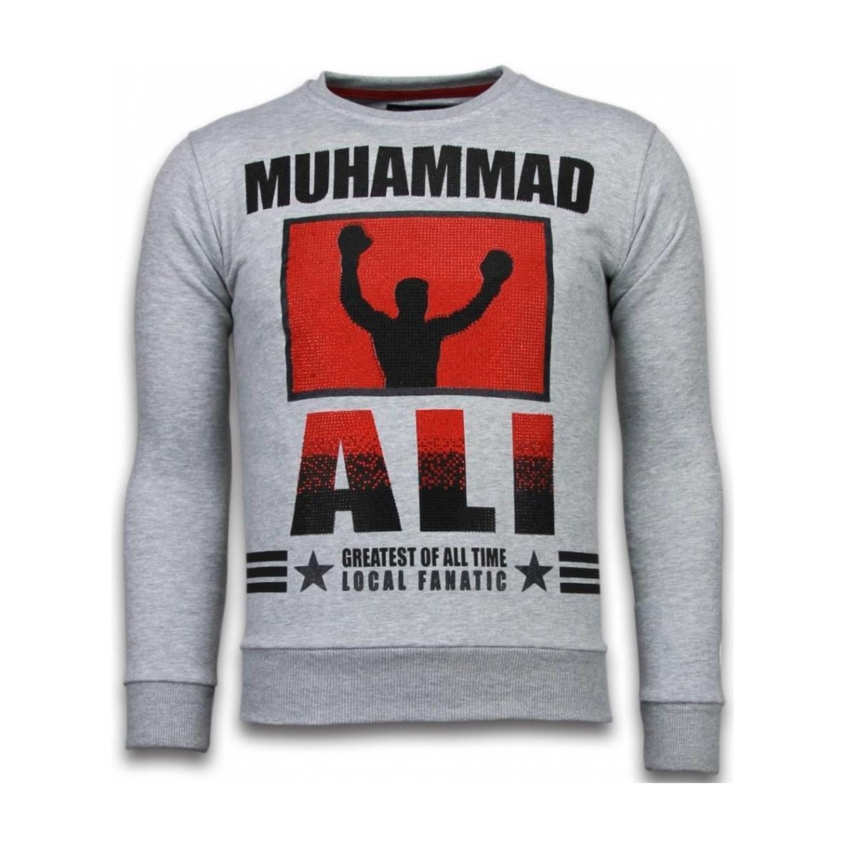Textiel Heren Sweaters / Sweatshirts Local Fanatic Muhammad Ali Rhinestone Grijs