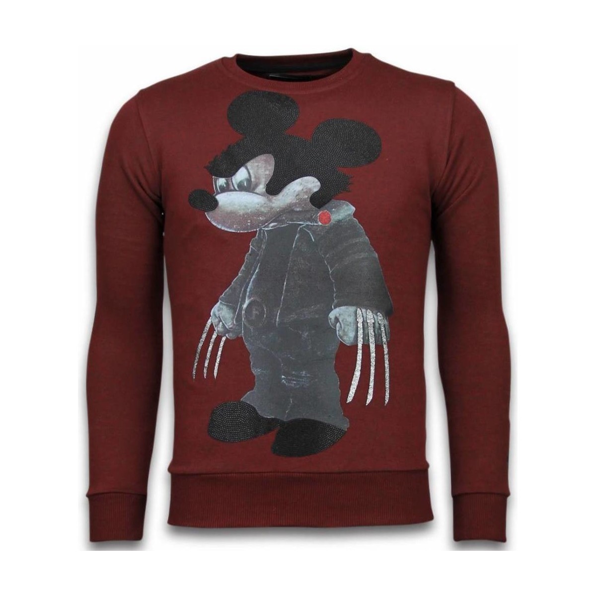 Textiel Heren Sweaters / Sweatshirts Local Fanatic Bad Mouse Rhinestone Rood