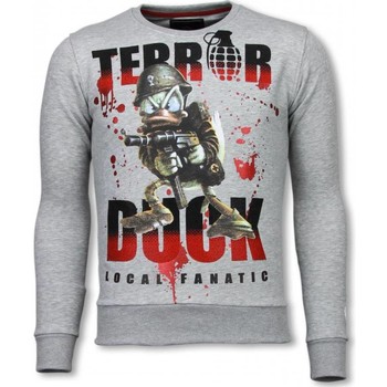 Textiel Heren Sweaters / Sweatshirts Local Fanatic Terror Duck Rhinestone Grijs