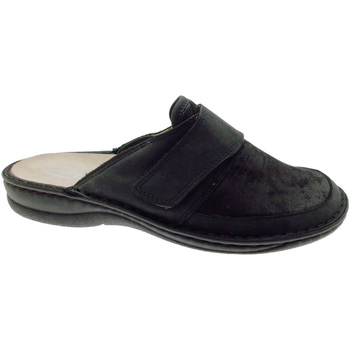 Schoenen Heren Leren slippers Calzaturificio Loren LOM2571ne Zwart