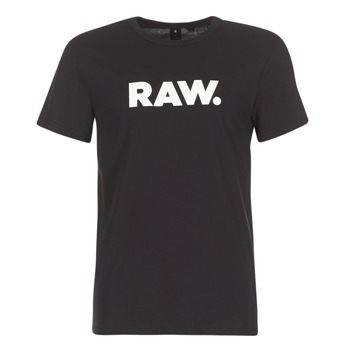 Textiel Heren T-shirts korte mouwen G-Star Raw HOLORN R T S/S Zwart