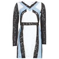 Textiel Dames Korte jurken Morgan RLIXI Wit / Zwart / Blauw