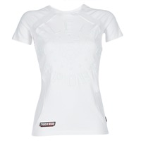 Textiel Dames T-shirts korte mouwen Philipp Plein Sport FORMA LINEA Wit / Wit