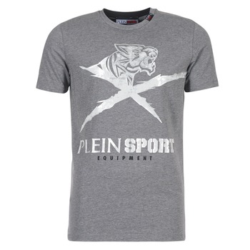 Textiel Heren T-shirts korte mouwen Philipp Plein Sport BORIS Grijs / Zilver