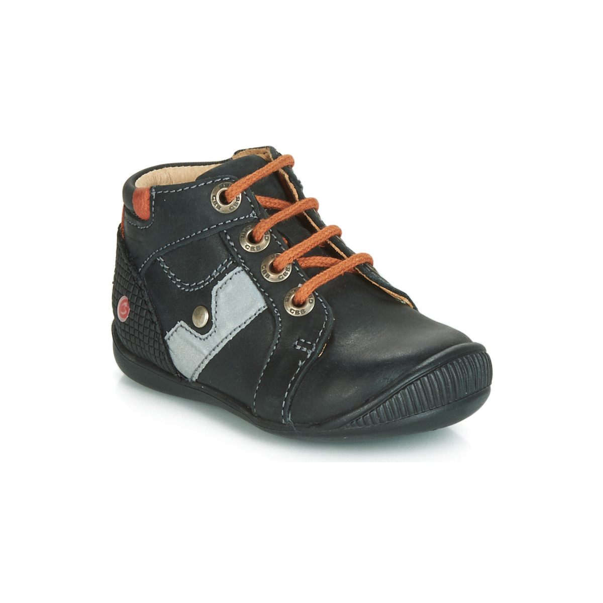 Schoenen Jongens Hoge sneakers GBB REGIS Zwart / Oranje