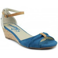 Schoenen Dames Sandalen / Open schoenen Mustang Old MUSTANG AFELPADO LONTA Blauw