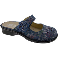 Schoenen Dames Leren slippers Calzaturificio Loren LOM2709bl Blauw