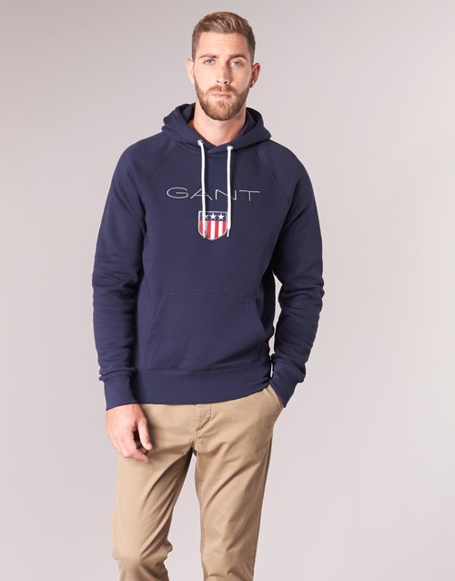 Textiel Heren Sweaters / Sweatshirts Gant GANT SHIELD SWEAT HOODIE Marine