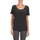 Textiel Dames T-shirts korte mouwen Calvin Klein Jeans WAGMAR SILK Zwart