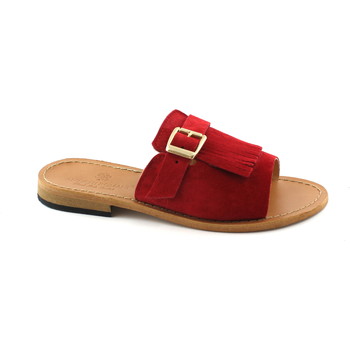 Schoenen Dames Leren slippers Antichi Romani ANT-E18-845-RO Rood