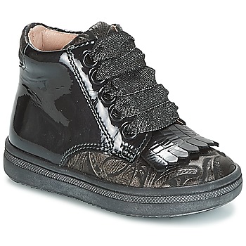 Schoenen Meisjes Hoge sneakers Acebo's DOLAGIRI Zwart / Zilver