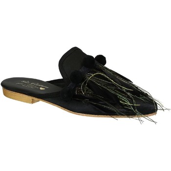 Schoenen Dames Leren slippers Gia Couture VENUS SATIN B Zwart
